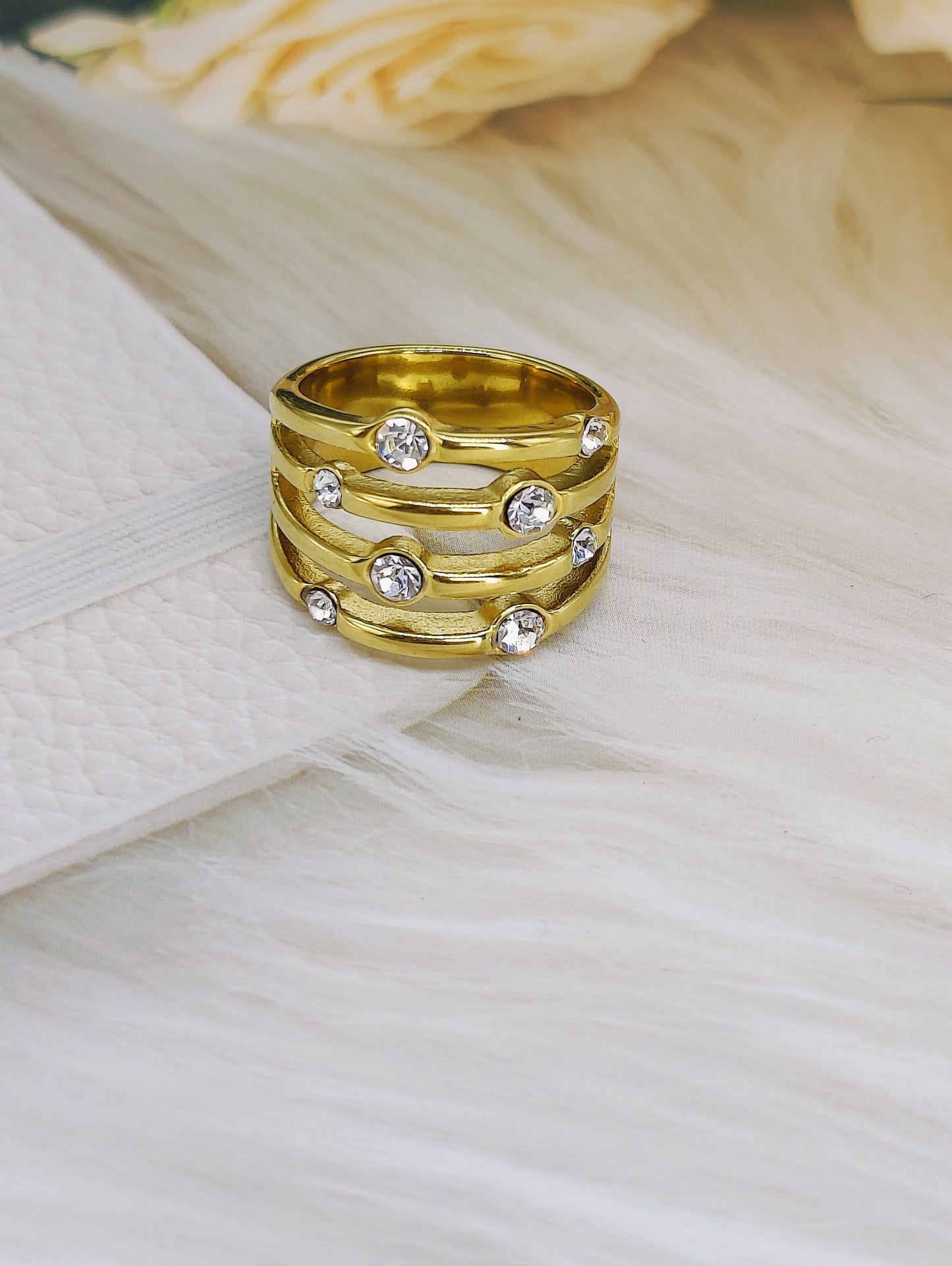 18k Gold plated Anti Tarnish Ring