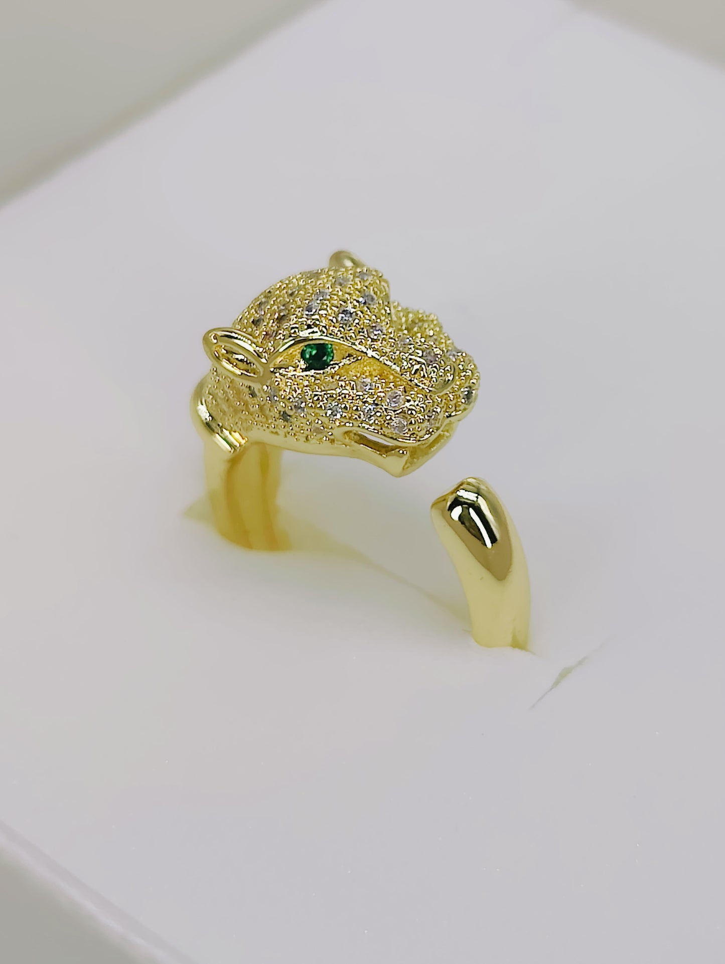 18k Sabyasachi Inspired jaguar Anti Tarnish Ring