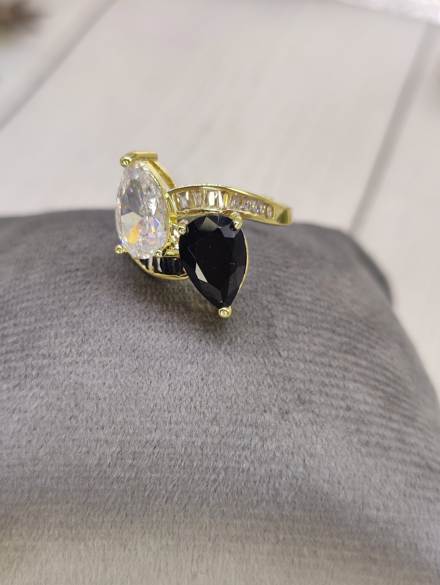 18k plated Sparkling CZ Anti tarnish Ring