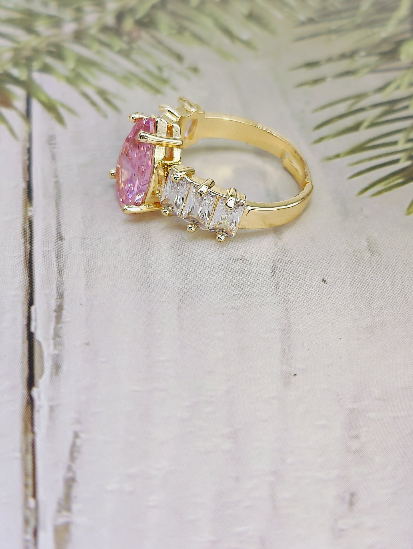 Cubic Zirconia Anti Tarnish Ring