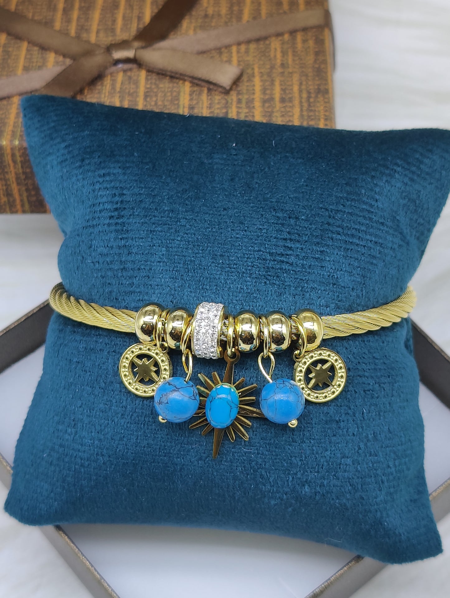 18k Gold plated Pandora Bracelet