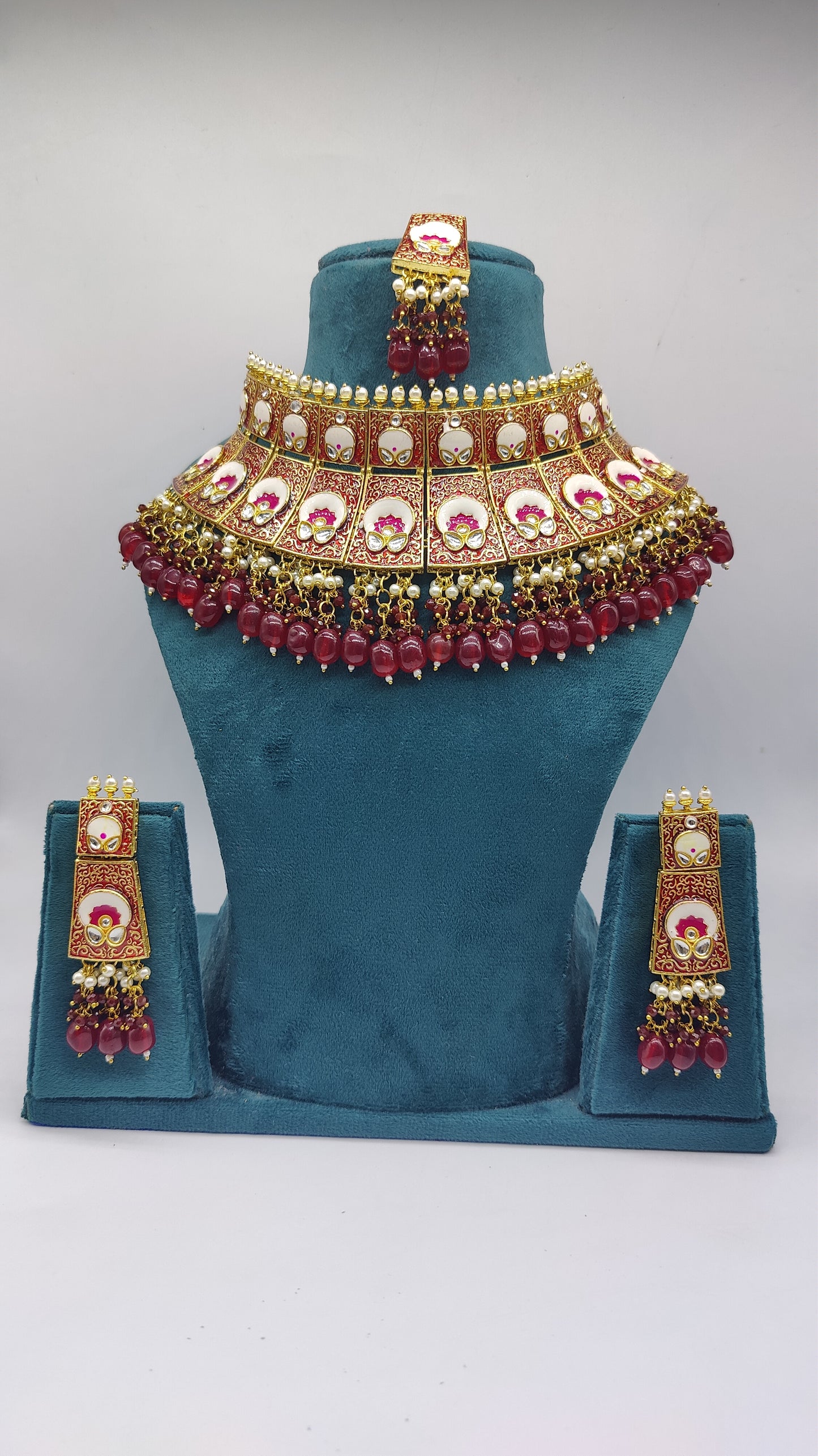 Trisha meenakari Bridal choker set