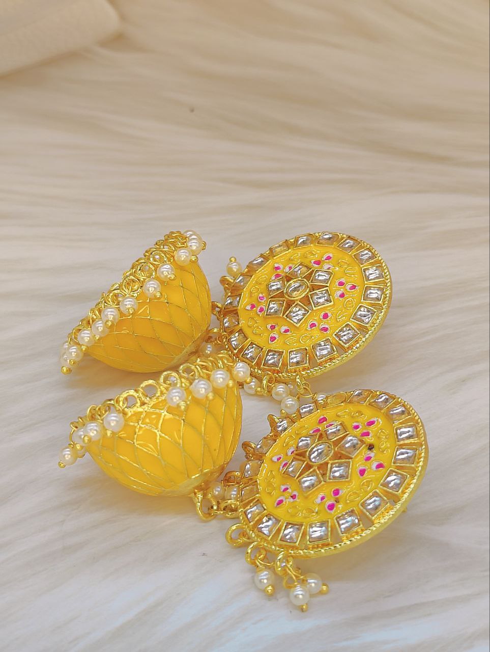 Meenakari Jhumkis