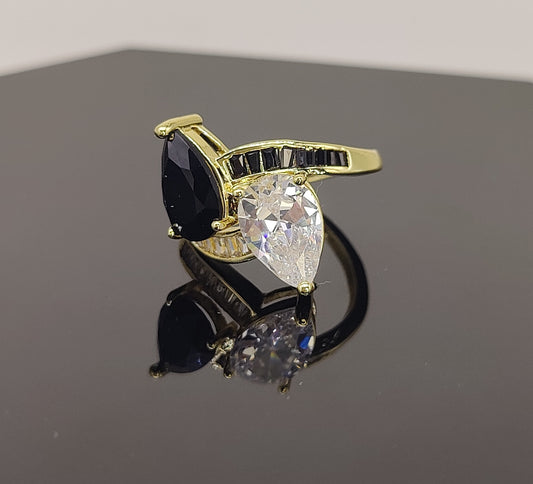 18k plated Sparkling CZ Anti tarnish Ring