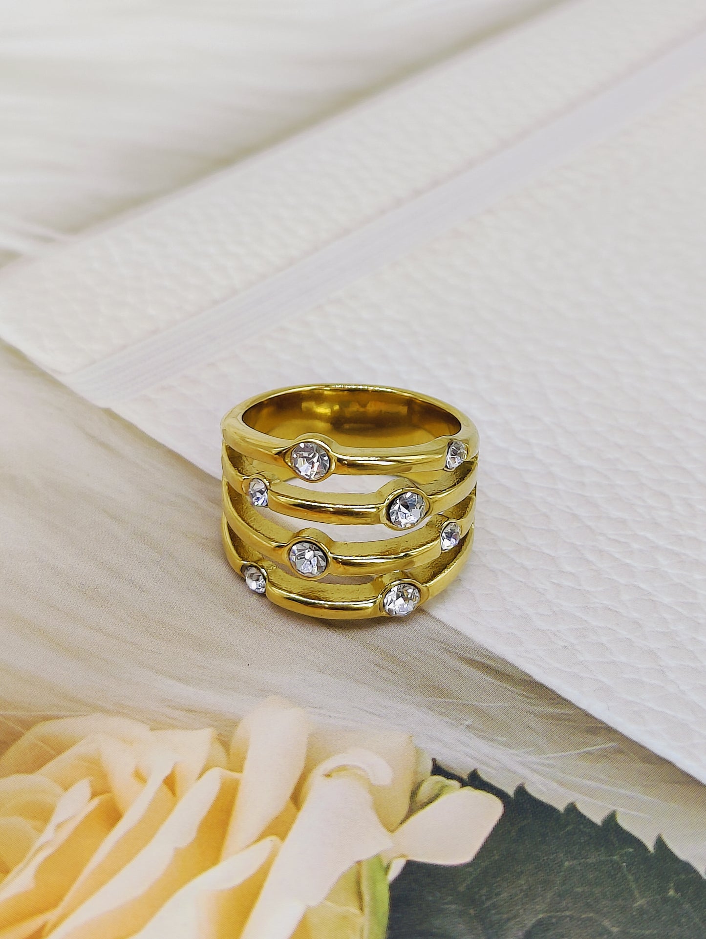 18k Gold plated Anti Tarnish Ring