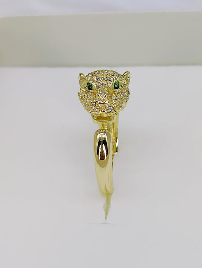 18k Sabyasachi Inspired jaguar Anti Tarnish Ring