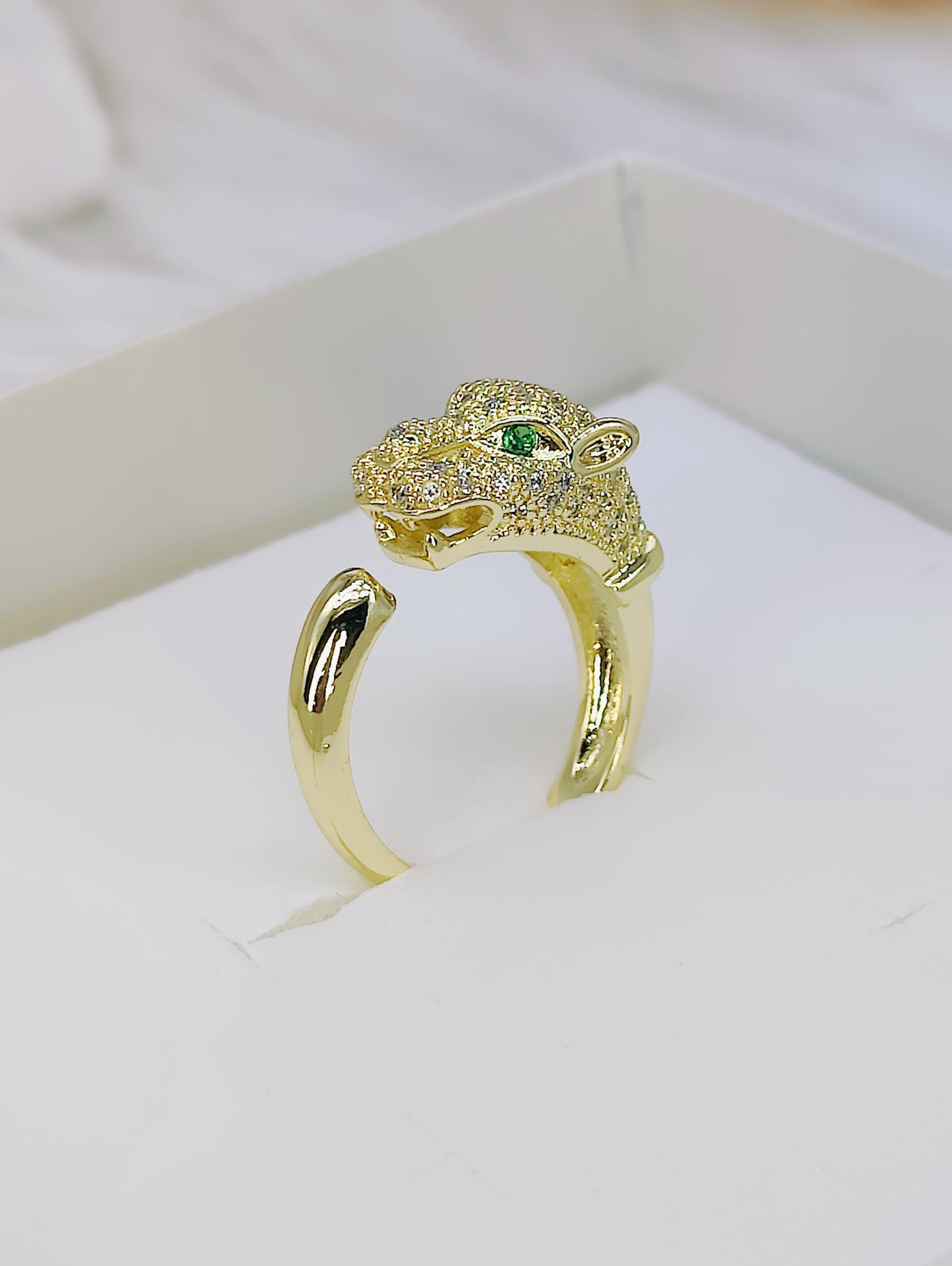 18k Sabyasachi Inspired jaguar Anti Tarnish Ring