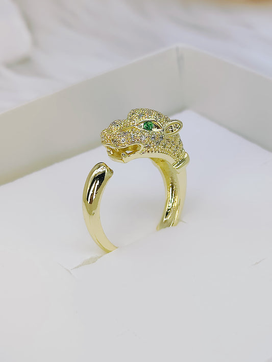 18k Sabyasachi Inspired jaguar Anti Tarnish Ring