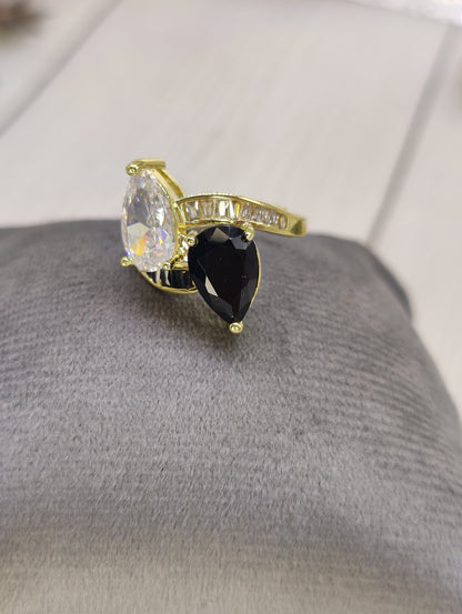 18k plated Sparkling CZ Anti tarnish Ring
