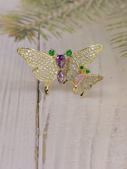 Beautiful CZ Butterfly style Ring