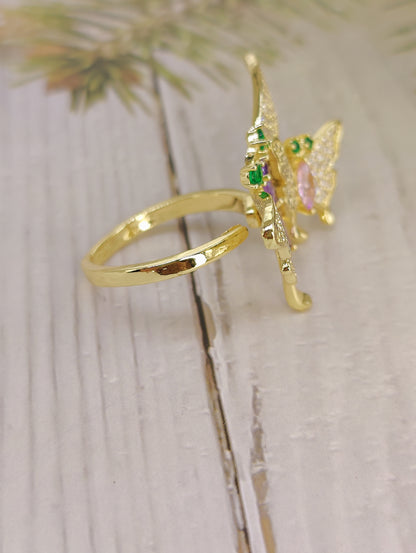 Beautiful CZ Butterfly style Ring