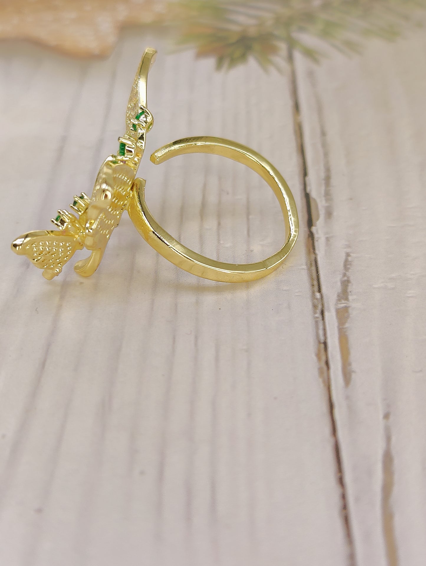 Beautiful CZ Butterfly style Ring