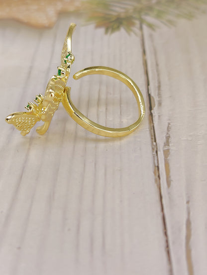 Beautiful CZ Butterfly style Ring