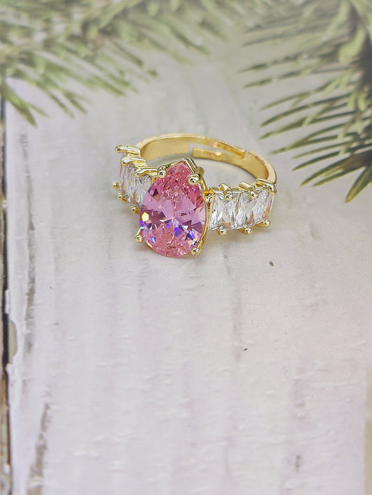 Cubic Zirconia Anti Tarnish Ring