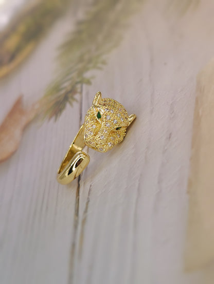 18k Sabyasachi Inspired jaguar Anti Tarnish Ring