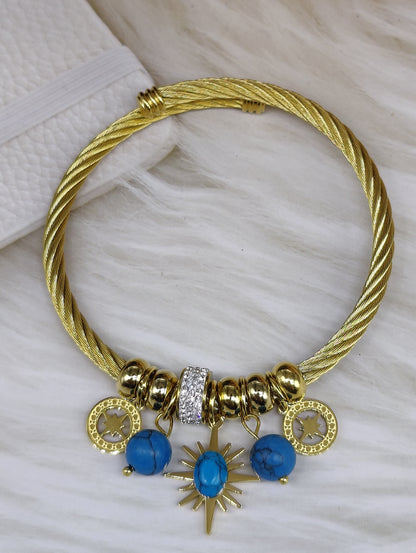 18k Gold plated Pandora Bracelet