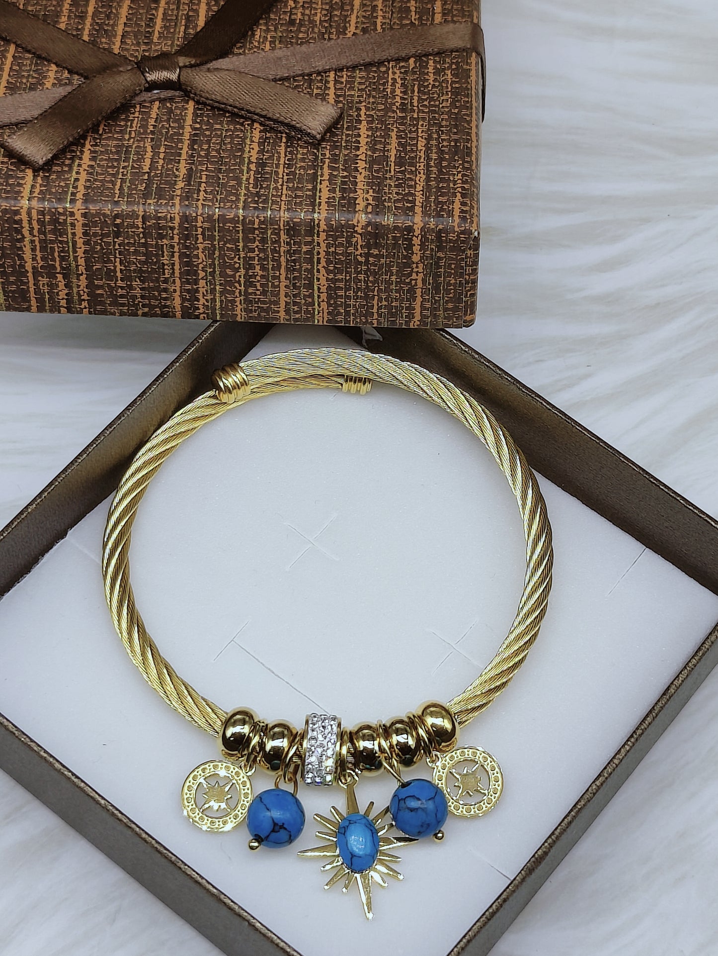 18k Gold plated Pandora Bracelet