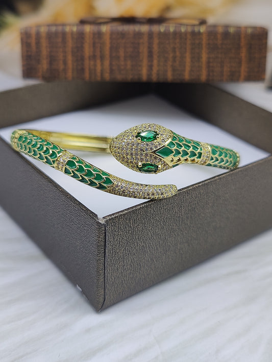 18k Anti Tarnish Snake Bracelet