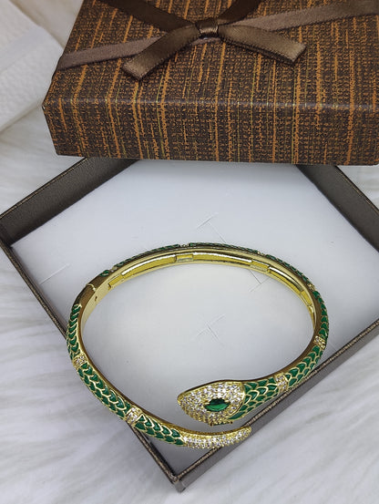 18k Anti Tarnish Snake Bracelet