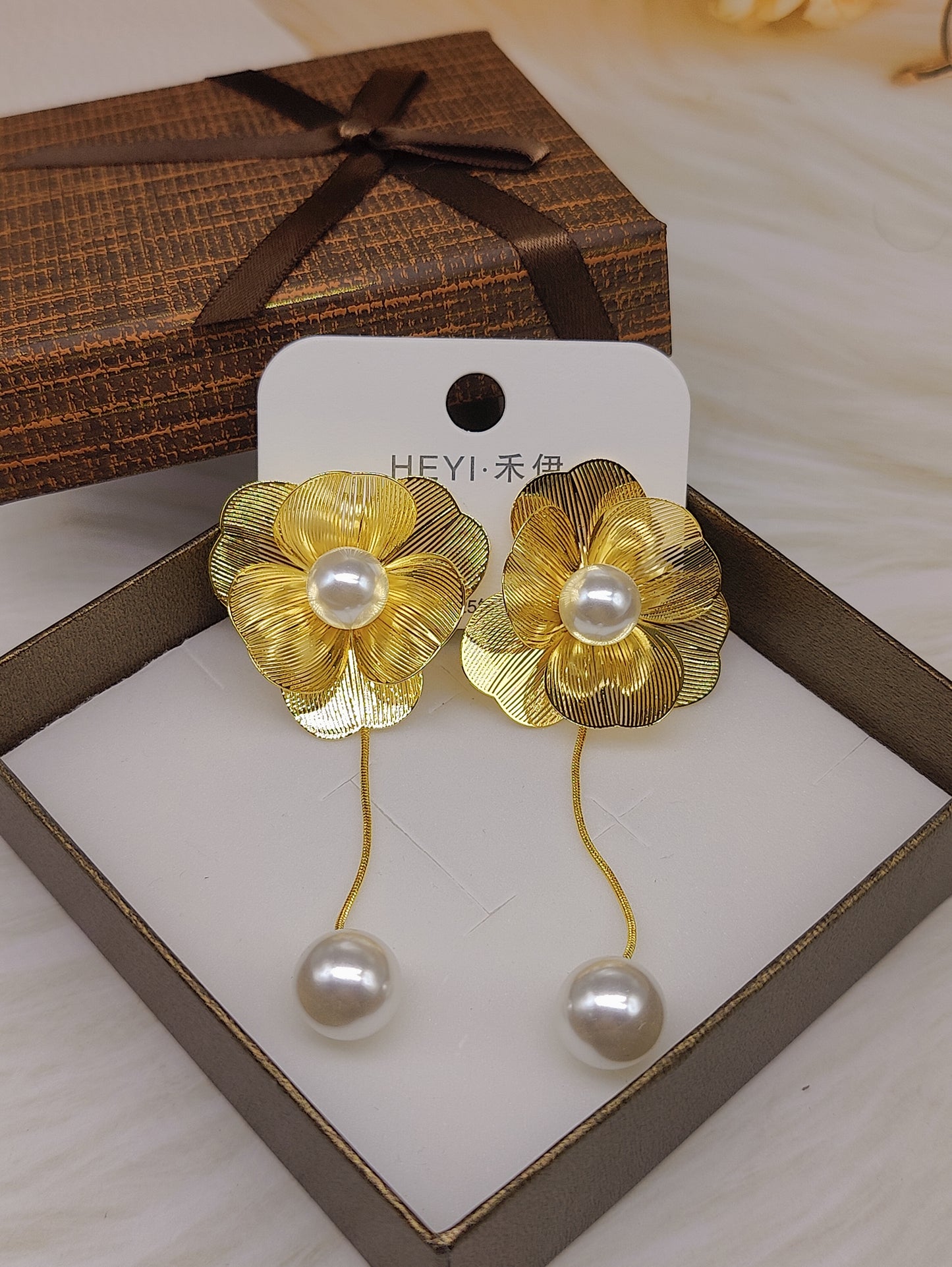 Flower style Anti Tarnish korean Earrings