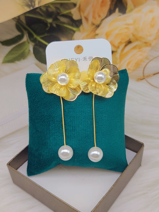 Flower style Anti Tarnish korean Earrings