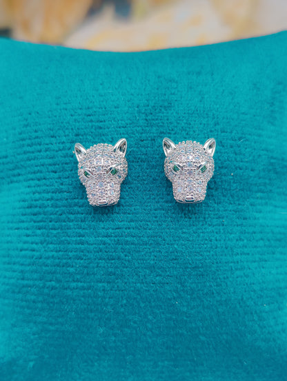 Sabyasachi Inspired Lion Style Silver Plated Anti Tarnish Earrings