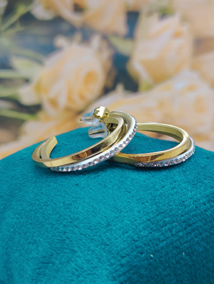 Gold Plated Anti Tarnish and AD Hoops