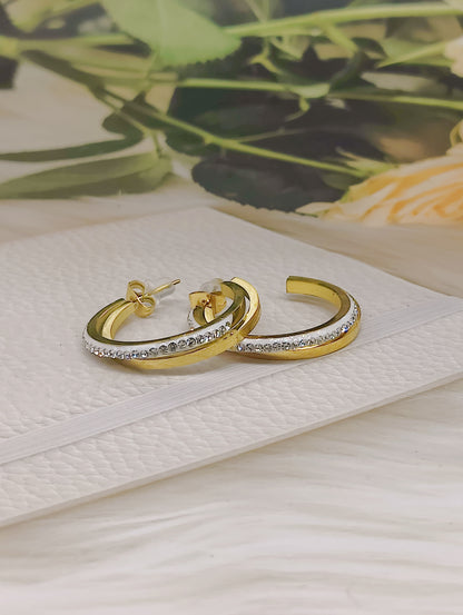 Gold Plated Anti Tarnish and AD Hoops