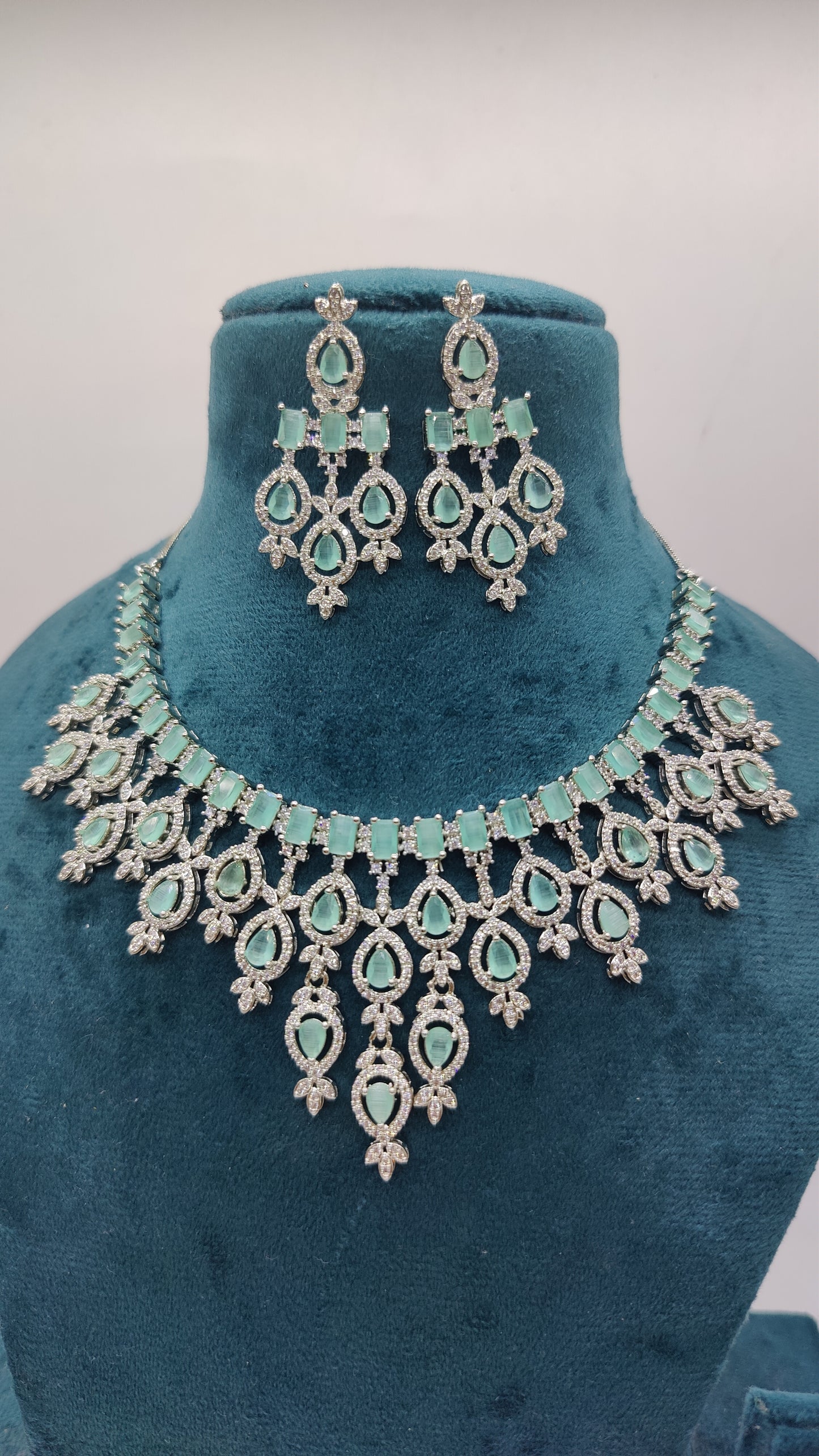 Alia CZ Necklace set