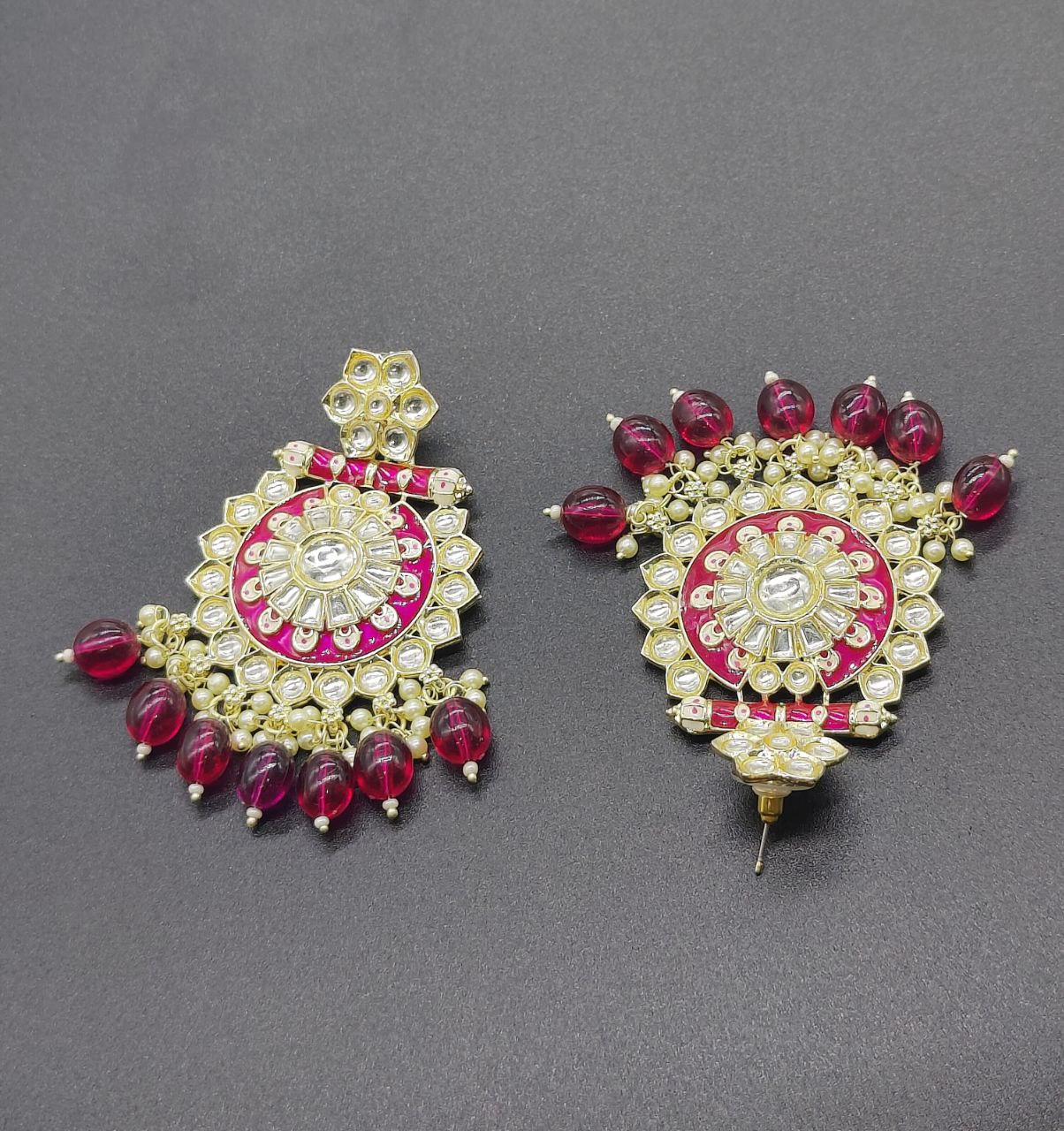 Ruby Radiance Red Kundan & Monalisa Marvels
