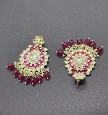 Ruby Radiance Red Kundan & Monalisa Marvels