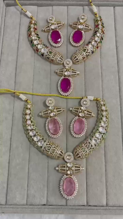 Ahana Moissanite Doublet set