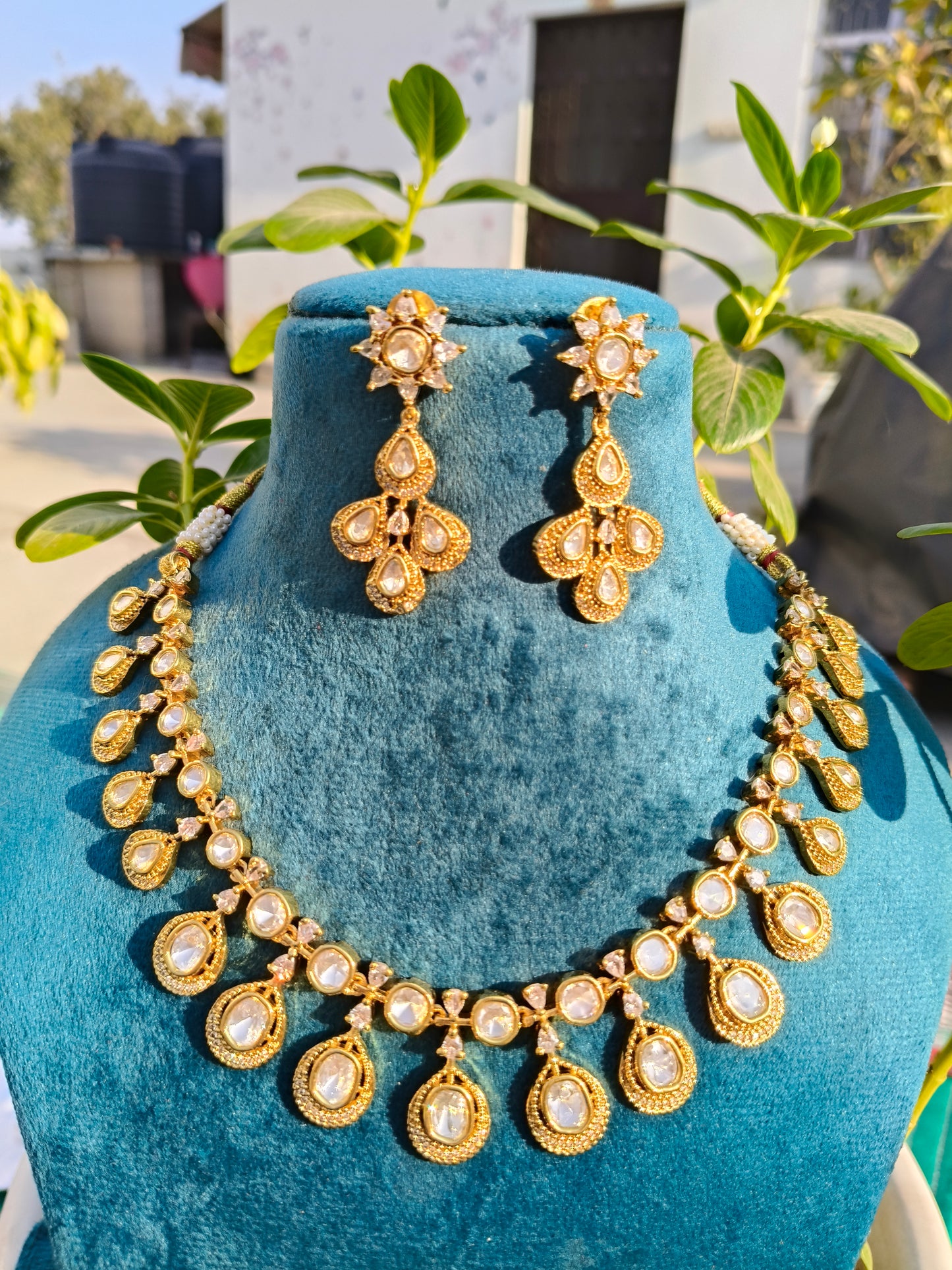 Iris Moissanite Necklace set