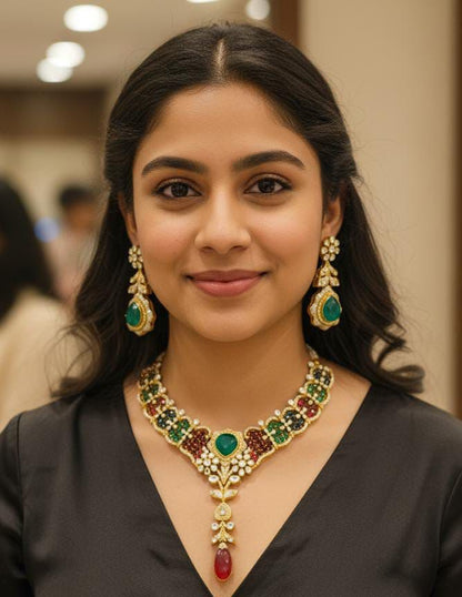 Saakshi Moissanite Doublet set