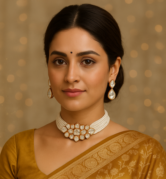 Aashi Moissanite Necklace Set