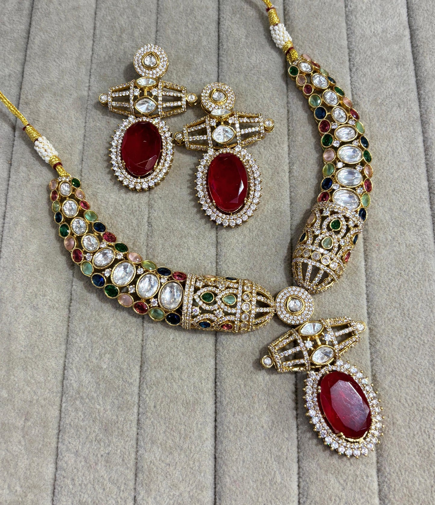 Ahana Moissanite Doublet set