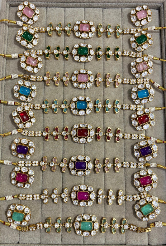 Alisha moissanite choker set