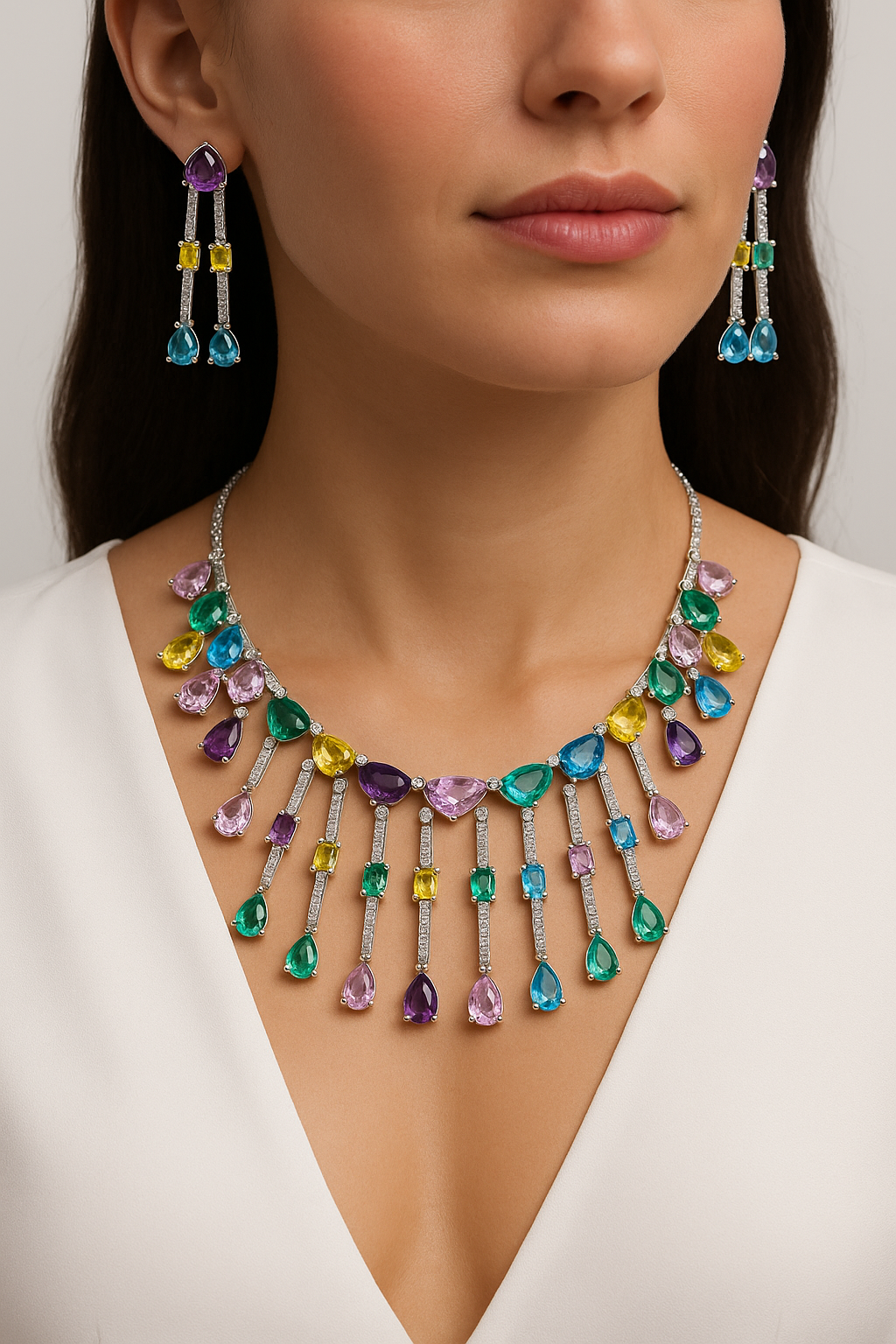 Jivika CZ Necklace sets