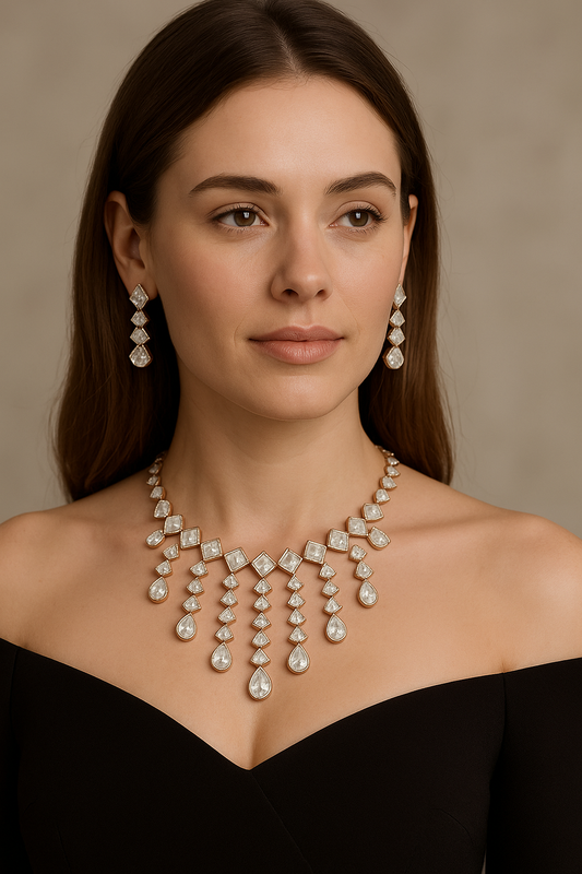 Siraa moissanite necklace set
