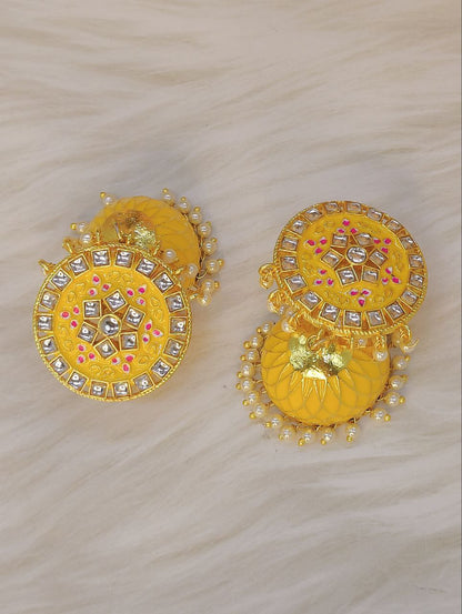 Meenakari Jhumkis
